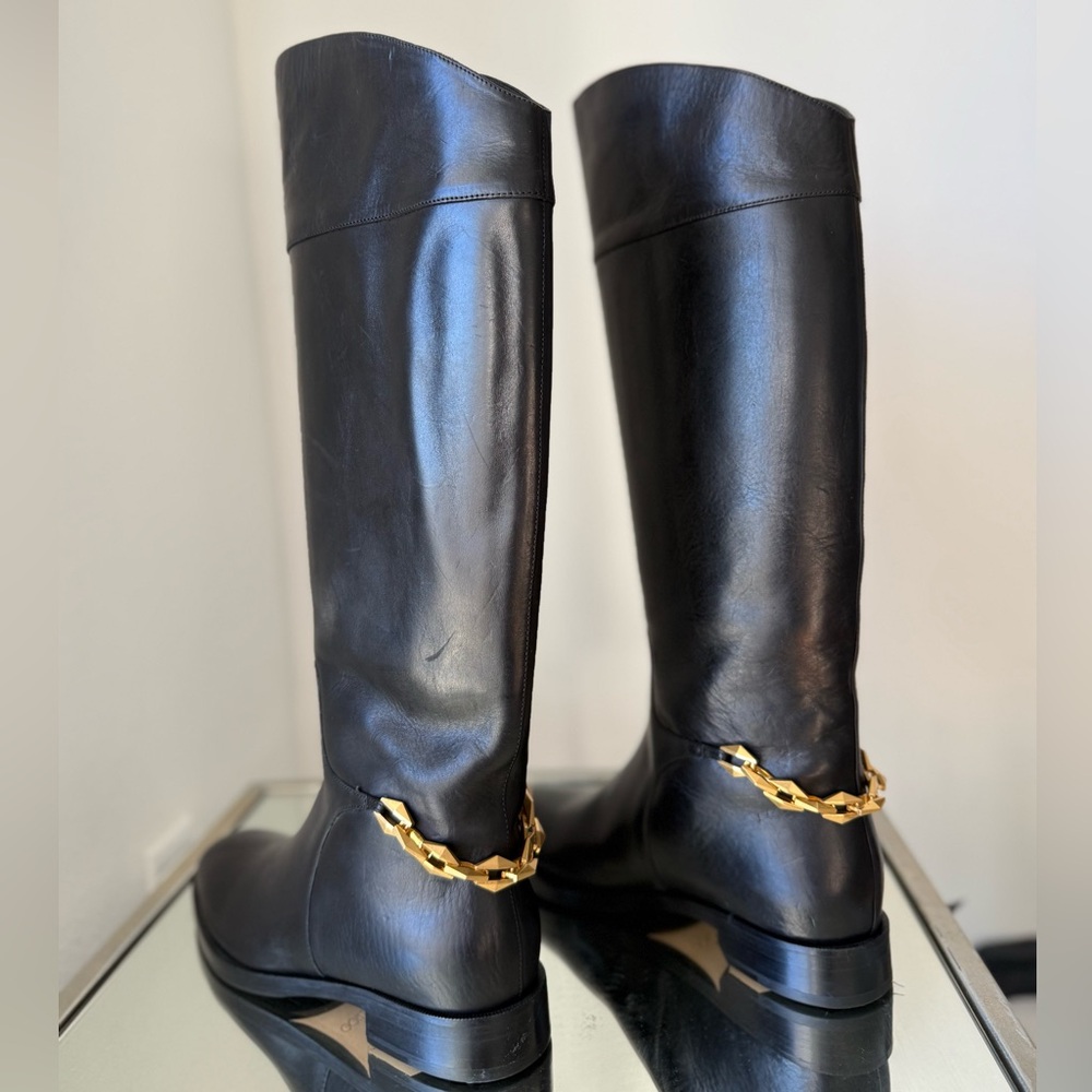 New Jimmy Choo Nell leather knee-high boots $1,695 39.5 - Picture 3 of 16